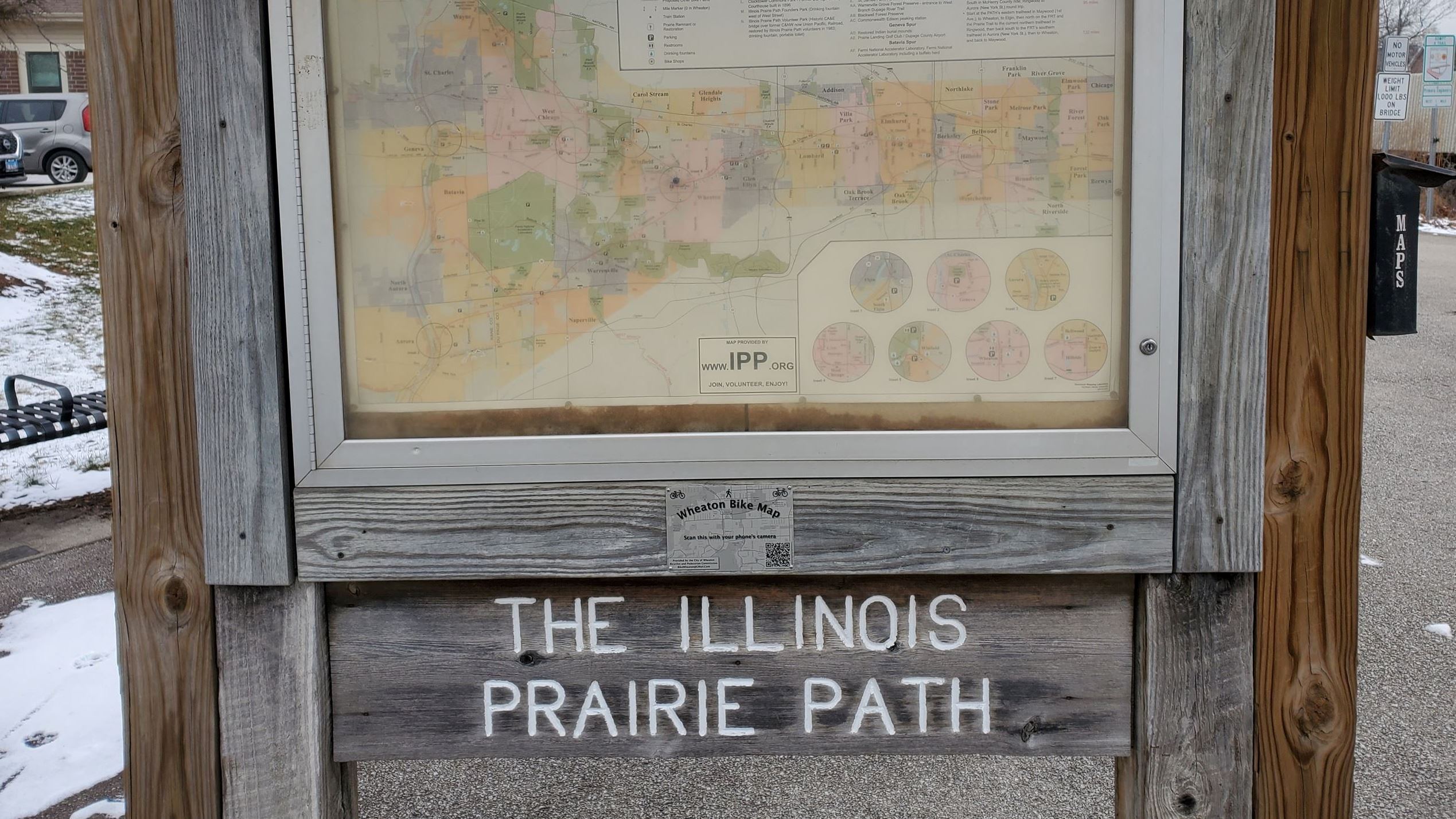 Wheaton bike map QR code