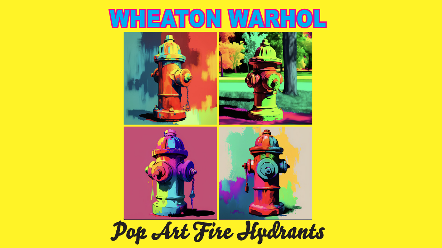Warhol Pop Art Fire Hydrants