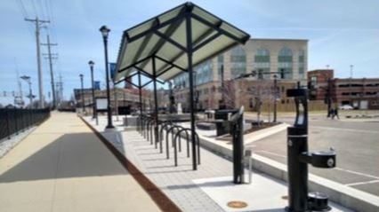 downtown bike parking