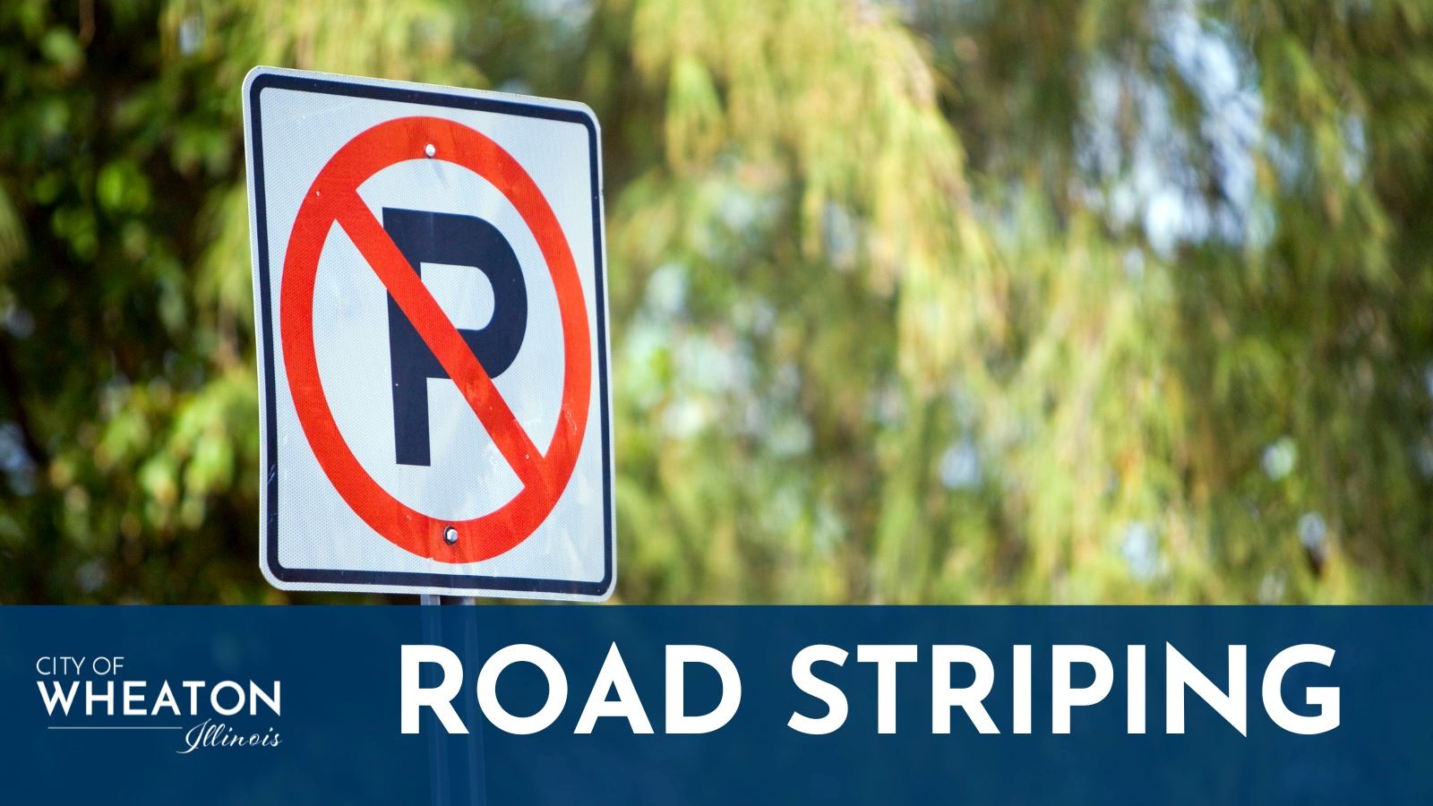 Road striping no parking