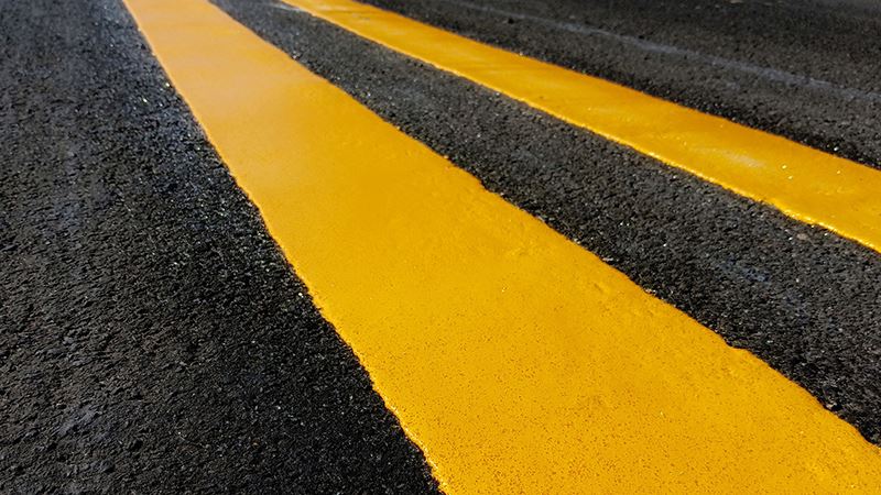 construction road stripes