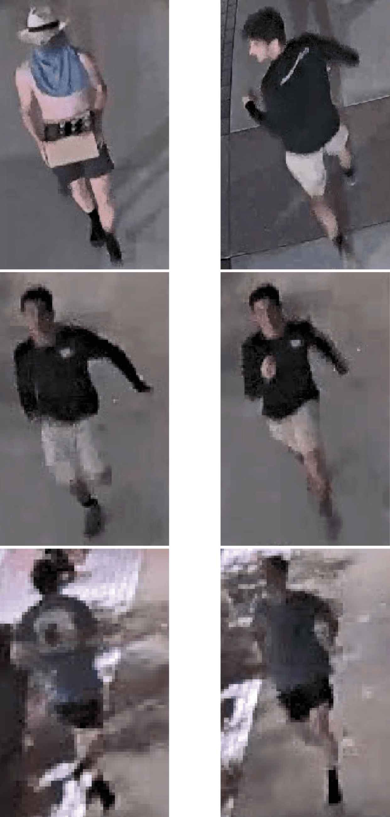 Surveillance photos of two suspects