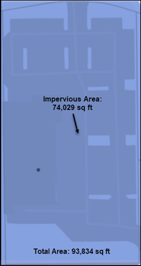 Example 2: Grocery Store Impervious Area Diagram