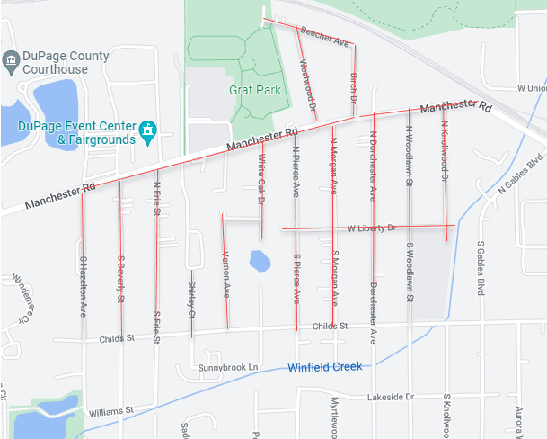 Ribfest No Parking Map